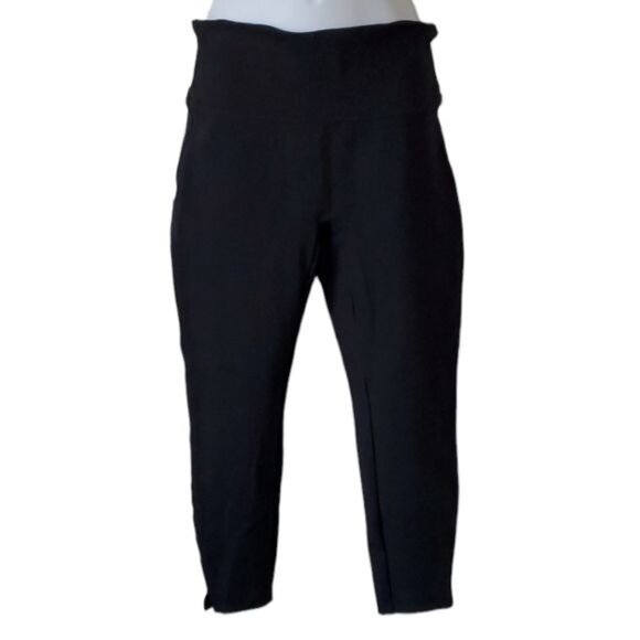 Spanx High Waisted Skinny ANKLE Leggings Black Woman's WOMEN'S Petite MEDIUM - Picture 2 of 12